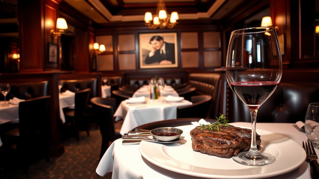 upscale steakhouse dining experience