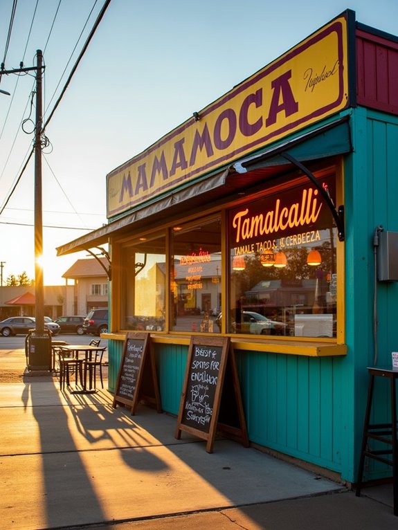 tamale taco cerveza stand